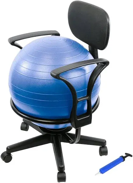 CanDo Metal Mobile Ball Stabilizer Chairs