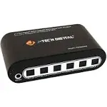 J-Tech Digital Premium Quality SPDIF TOSLINK Digital Optical Audio 4x2 Matrix