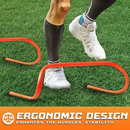 Yes4All Agility Speed Training Agility Hurdles for Athletes - 5 Pack - Speed and Agility Training Equipment for Soccer Basketball Football Hurdle Training