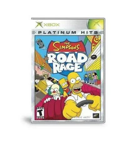 The Simpsons Road Rage (Platinum Hits) (Microsoft Xbox, 2003) with manual tested