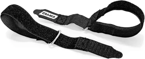 Camco 42503 Universal Fit 12 Inch Replacement Awning Strap Set with Metal D-Ring