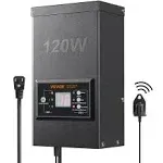 VEVOR 120W Low Voltage Landscape Transformer with Timer and Photocell Sensor