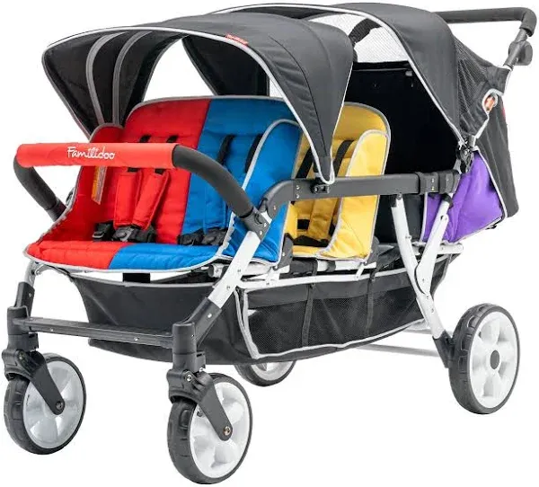 6 Seat Double Canopy Baby Stroller