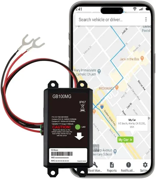 Lumitrac 2-Wire Battery-Mounte<wbr/>d Real-Time GPS Tracker for Cars, Trucks,...