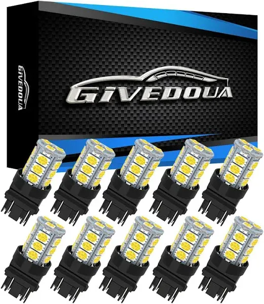 GIVEDOUA 3157 LED Car Bulb Super Bright 12V 3056 3156 3156A 3057 4057 3157 41...