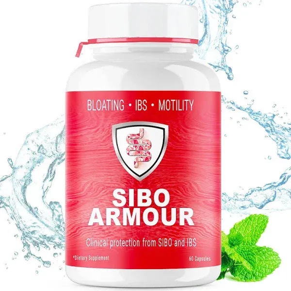 SIBO | IBS Relief (Clinical Grade Treatment) Bloating, Diarrhea, Leaky Gut, Gas | Delayed Release Peppermint | Supplement Effective On Irritable Bowel Syndrome & Small Intestine Bacteria Overgrowth