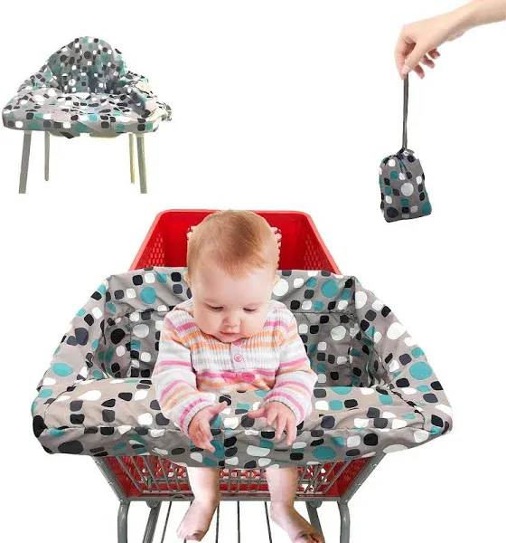 Pozico Shopping Cart Cover for Baby or High Chair Easy Version Bluepoint