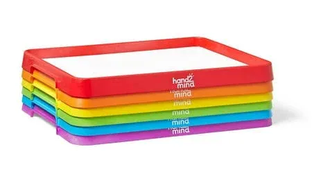 Hand2Mind Magnetic Dry- Erase Activity Trays Set of 6