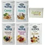 Salad Dressing Packets - Variety Pack 1.5oz - 15 Count (5 Flavor Variety)