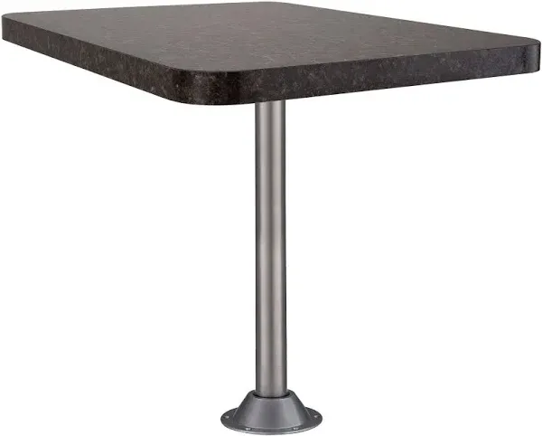 RV Dinette Table with Flush Mount Leg System | Dining Table Replacement | 1 Leg Flush Mount (36", Granite Chocolate)