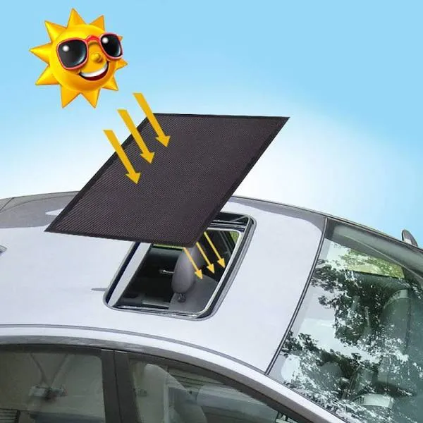 Magnetic Car Sunroof Sun Shade Breathable Mesh, Car roof Cover for Overnight ...