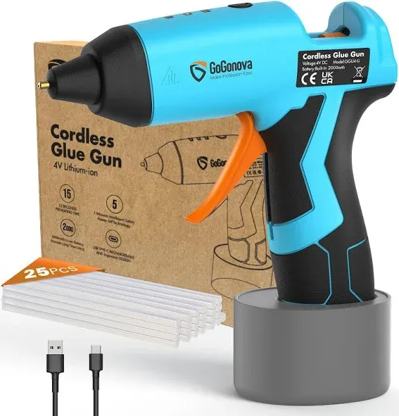 GoGonova Cordless Hot Glue Gun