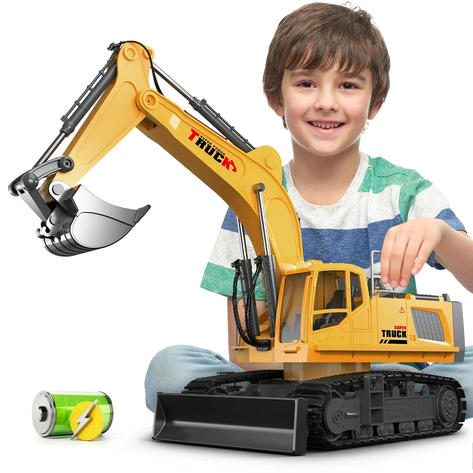 2fun 21" Large Remote Control Excavator Toy