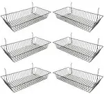 Only Garment Racks Wire Baskets for Grid Wall and Slat Wall