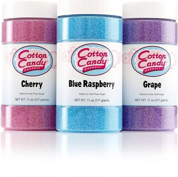 Cotton Candy Express Floss Sugar Variety Pack