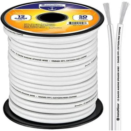 InstallGear 12 Gauge Tinned OFC Heavy Duty Boat Marine Speaker Wire