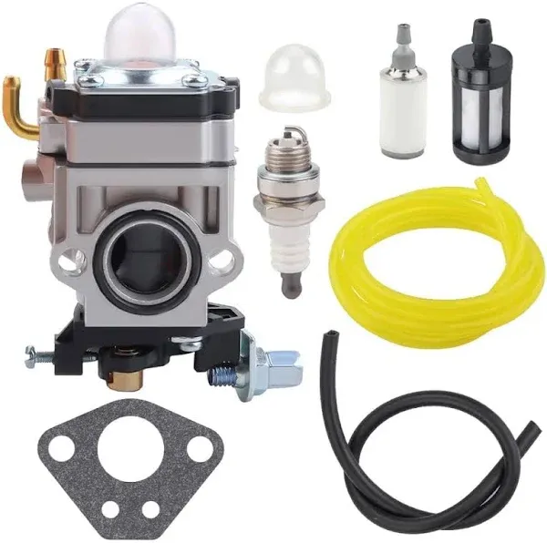 Powtol 300486 Carburetor for Earthquake MC43 MC43E Tiller E43 E43CE E43WC Auger Powermate 43cc PCV43 PEA438 MD43 WE43 WE43E Earthquake Tiller Parts