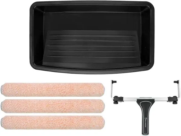 ROLLINGDOG 5PC 18 Inch Paint Roller Kit -18 Paint Roller Tray