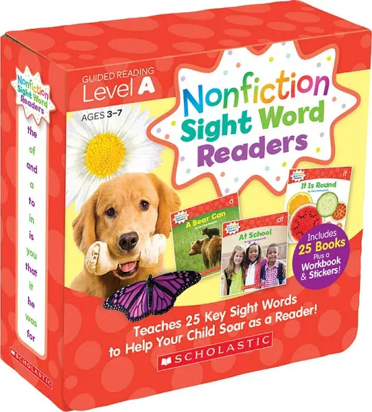 Nonfiction Sight Word Readers Parent Pack Level A: Teaches 25 key Sight Words...