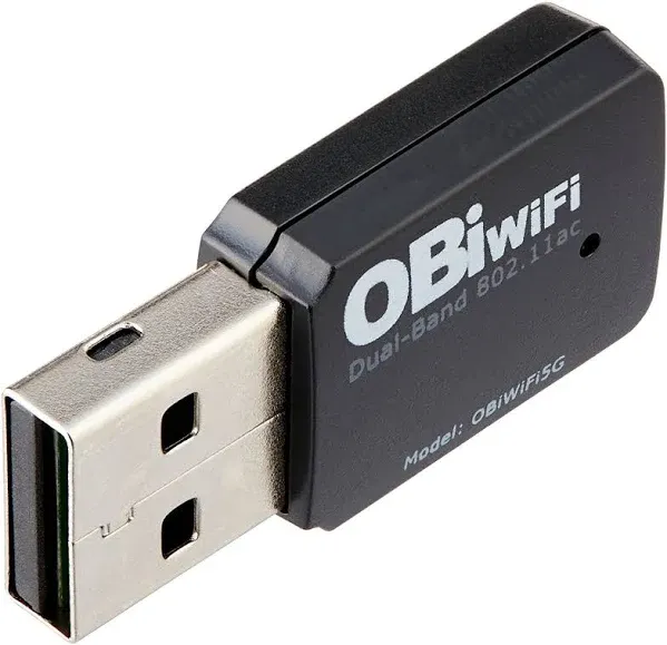 Obihai OBiWiFi5G 2.4/5GHz Wireless 802.11AC Adapter for OBi200, OBi202, OBi1022, OBi1032, OBi1062