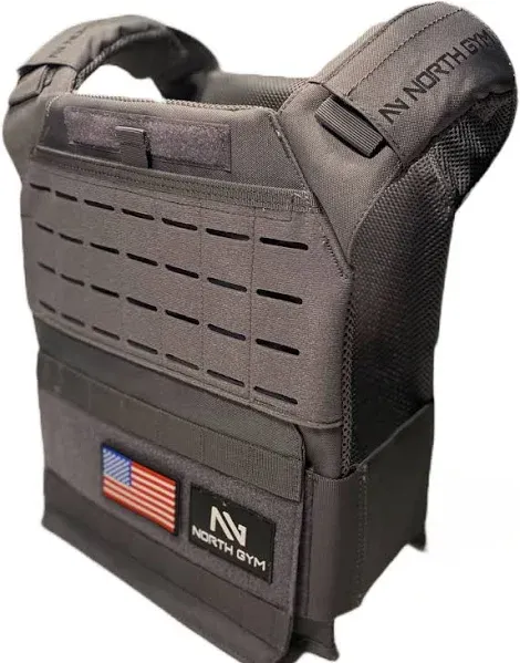 Adjustable Weighted Vest/Incl. 2 Innovative Moulded Weights for Best fit / 14lbs / 20lbs/ 30lbs