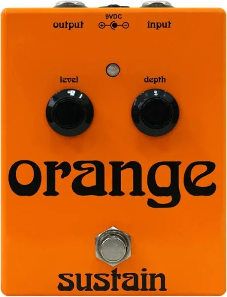 Orange Sustain Guitar Effects Pedal Brand New Never Used