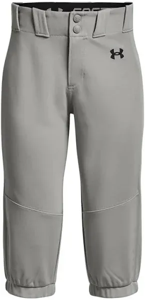 Under Armour Girls Utility Softball Pants 22, (075) Baseball Gray Medium