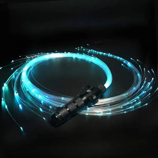 Fiber Optic Whip, Rechargeable LED Pixel Rave Whip Toy, 360° Swivel Fiber Optic Dance Whips-Super Bright 40 Color Effect Modes - Light up Dancing, Music Festival, Christmas Carnival