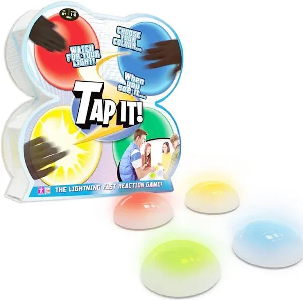 Fotorama Tap It Wireless Ultra High-Tech Pod , 4 Fun Games in One, Develop Hand-Eye Coordination, Agility, and Memory, Up to 8 Players, for Ages 6 and Up , White