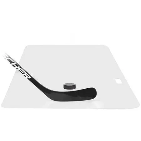 Shooting Pad 24” x 48” - Shoot Like on Real Ice - Practice Shooting, Stickhandling, Passing Skills on 8 sqft - Convenient Off-Ice Training - Easy to Carry - Synthetic Ice Mat