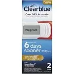 NEW Clearblue Early Detection Digital Pregnancy Test w/Words 2-Count Exp 09/2026