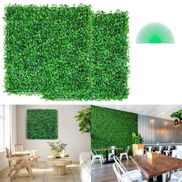 VEVOR Artificial Boxwood Wall Hedge Privacy Grass