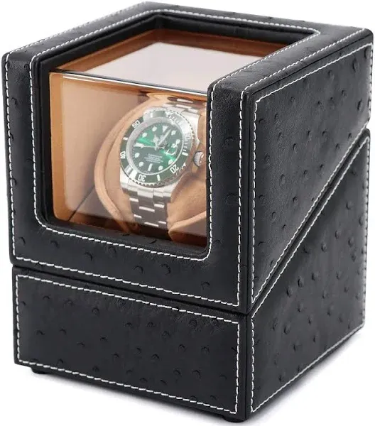 Elegant Automatic Watch Winder: Soft Velvet &amp; Quiet Motor for Luxury Pieces