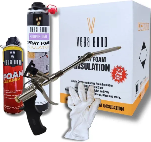 Vega Bond Premium Single Component Self Expanding Purplecoat Closed Cell Insulation Spray Foam