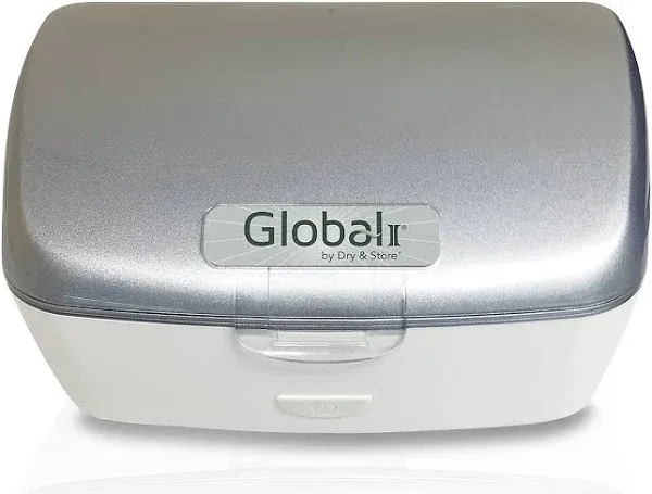 Global II by Dry & Store | Electric Hearing Aid Dehumidifier with UV-C Lamp Sanitizer