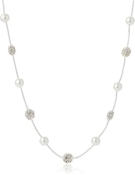 Anne Klein Women's Faux-Pearl Illusion Necklace