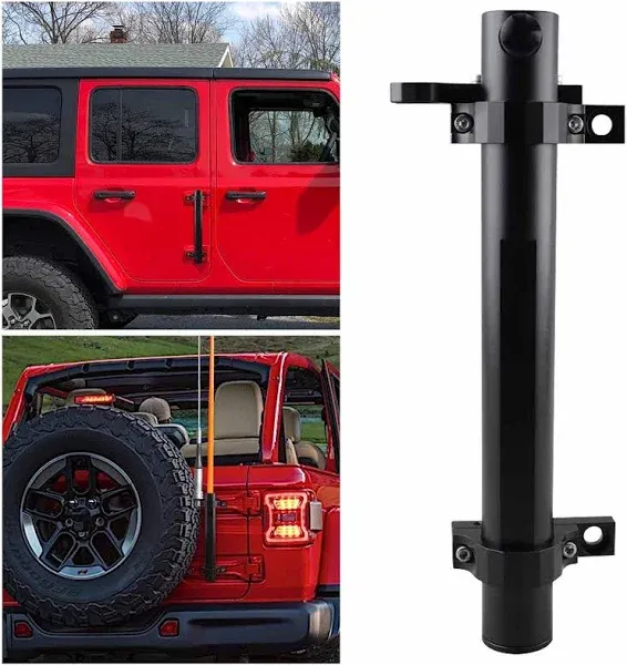 for Jeep Flag Mount, Flagpole Holder Bracket JL Flag Mount and Pole Tail Gate...