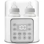 Baby Bottle Warmer 9-in-1 Multifuntion Breast Milk Warmer, Fast Bright White 