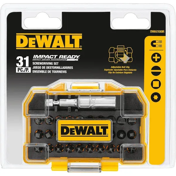 DeWalt DWAX100IR 31 Pc. Impact Ready Screw Driving Set