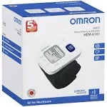 Omron HEM 6161 Fully Automatic Wrist Blood Pressure Monitor with Intellisense