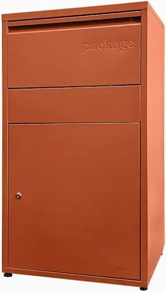 Package Delivery Boxes for Outside, Large 36 x 20.5 x 15 (HxWxD) Security Package Box, Free Standing Anti-Theft Parcel Drop Box - Chili Red