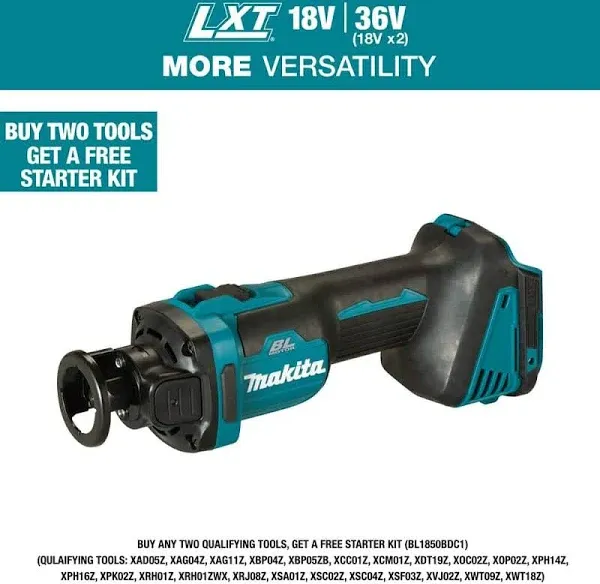 Makita XOC02Z 18V LXT Brushless Cordless Cut-Out Tool AWS Capable - Bare Tool