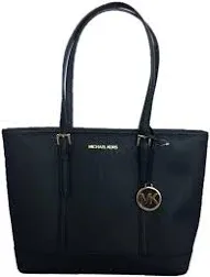 Michael Kors Jet Set Travel Small Saffiano Leather Top-Zip Tote Bag