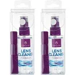 Lens Cleaner Spray Kit - Alcohol & Ammonia Free | Eye Glasses Cleaner Spray + Microfiber Cloths | Safe for Eyeglasses, Lenses & Screens | Streak-Free