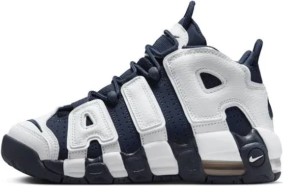 Nike Big Kids&#039; Air More Uptempo Sneakers, Black/White/Un<wbr/>iversity Red, 5.5Y