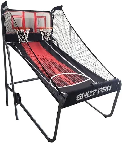 Hathaway Shot Pro Deluxe Electronic Basketball Game, Black