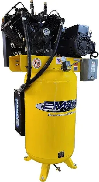 EMAX ES10V080V1 10 HP 80 Gallon Vertical Industrial Electric Air Compressor