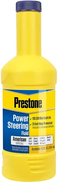 Prestone AS264 Full-Synthetic Power Steering Fluid for American Vehicles