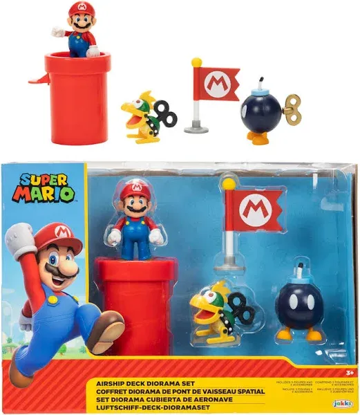 World of Nintendo 2 1/2-Inch Bowser's Airship Deck Playset