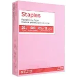 Staples Pastel 30% Recycled Color Copy Paper